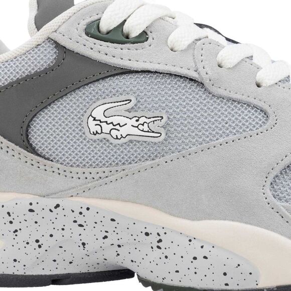 Lacoste Mens Storm 96 Vintage Leather Sneakers / Gray